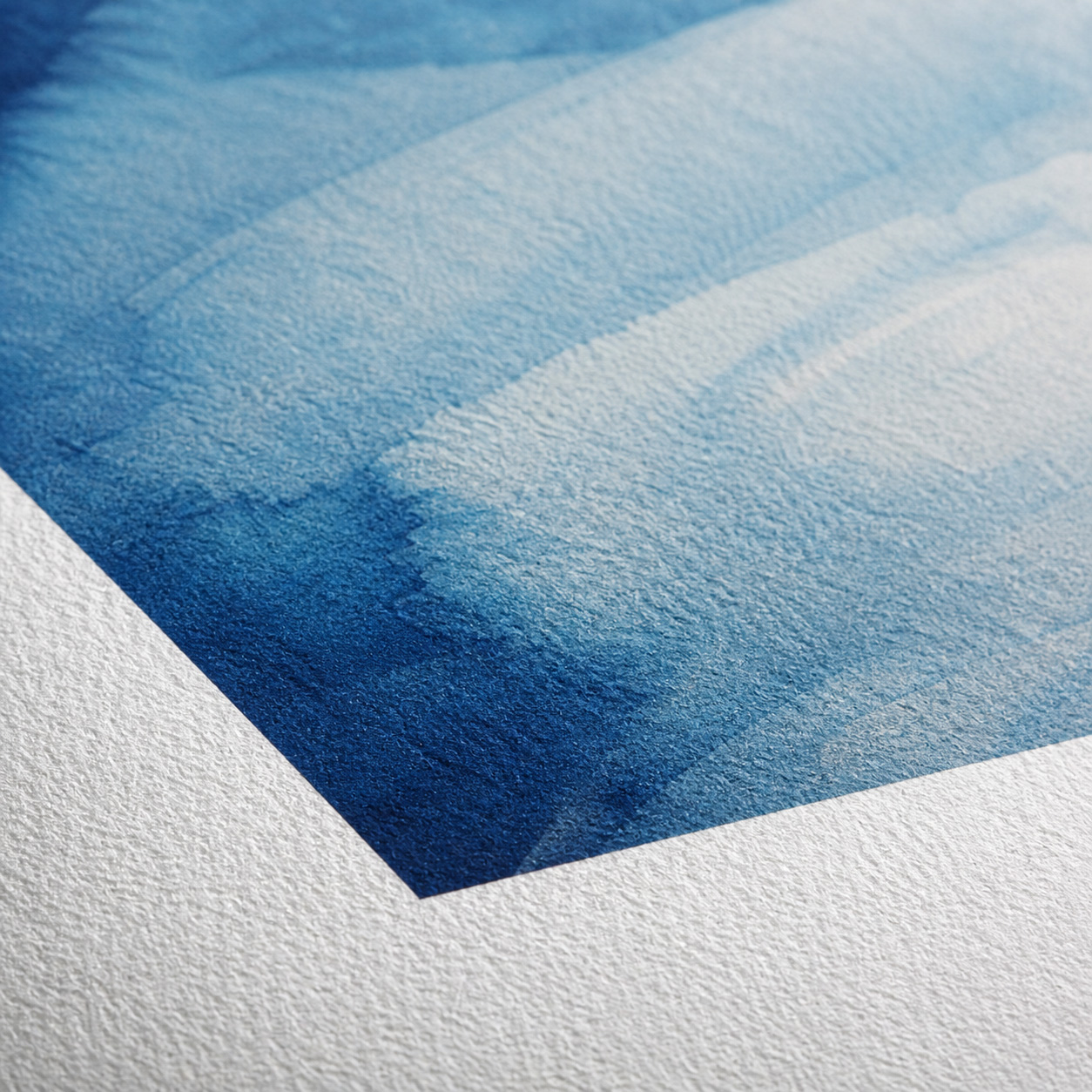 Heavily textured fine art paper sample